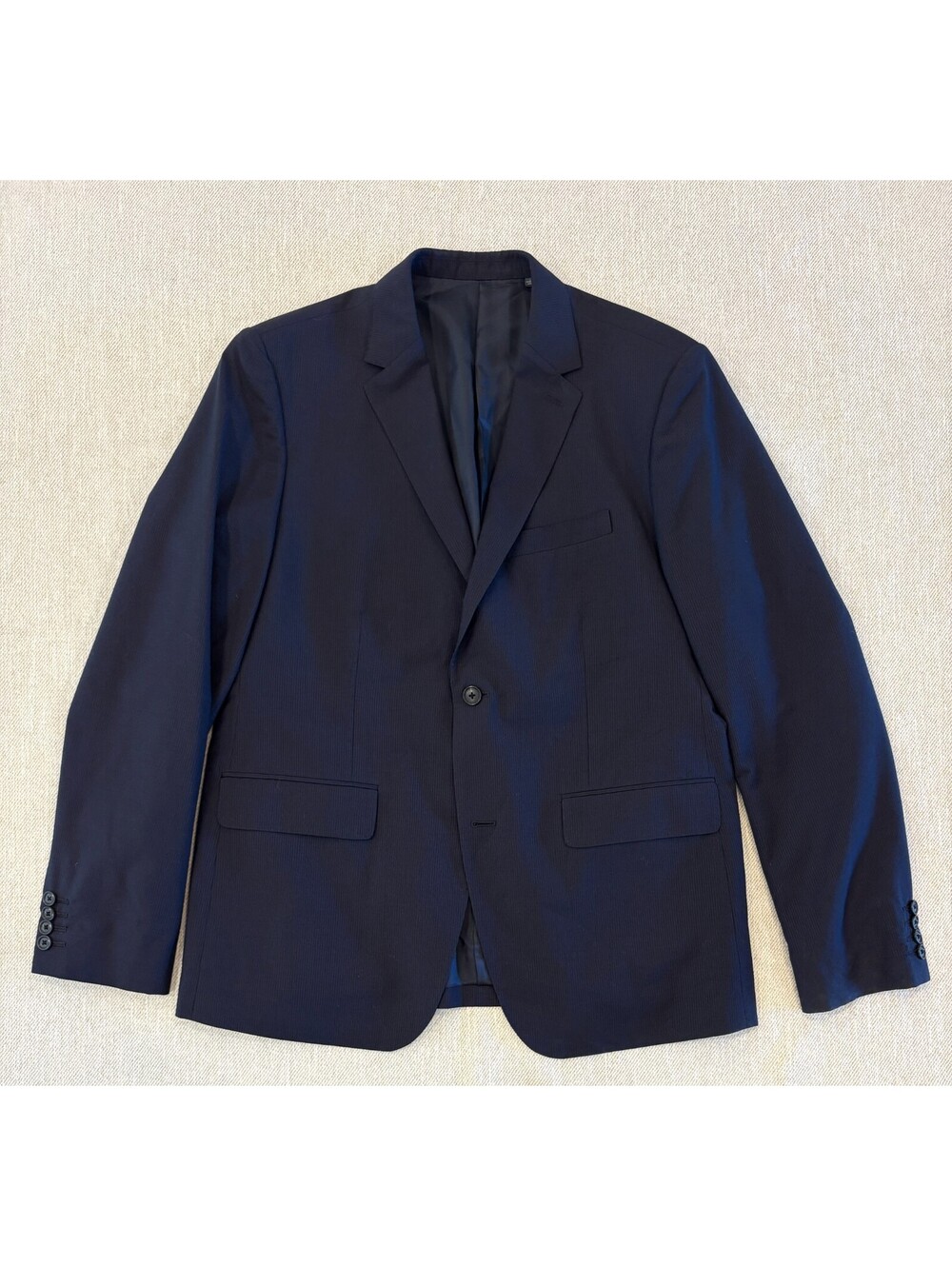 Jack Spade Warren Street Navy Blue Wool Blend Sport Coat Blazer Men's Size 44